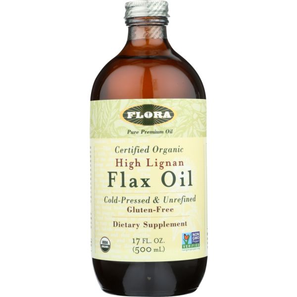 FLORA HEALTH: Organic High Lignan Flax Oil, 17 oz