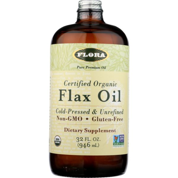 FLORA HEALTH: Organic Flax Oil, 32 oz