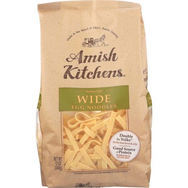 AMISH KITCHEN: Wide Egg Noodles, 12 oz