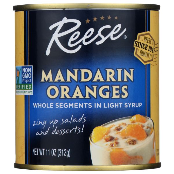 REESE: Mandarin Oranges Whole Segments In Light Syrup, 11 oz