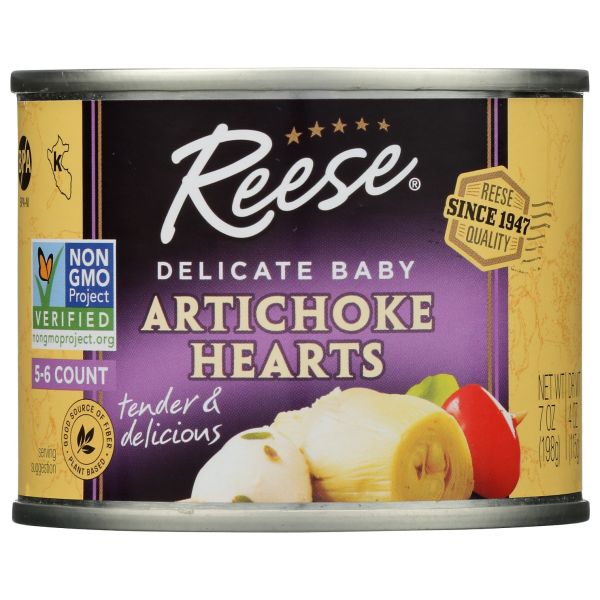 REESE: Delicate Baby Artichoke Hearts, 7 oz