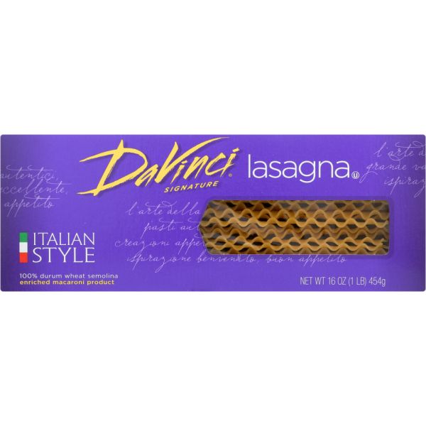 DAVINCI: Lasagna Pasta, 16 oz