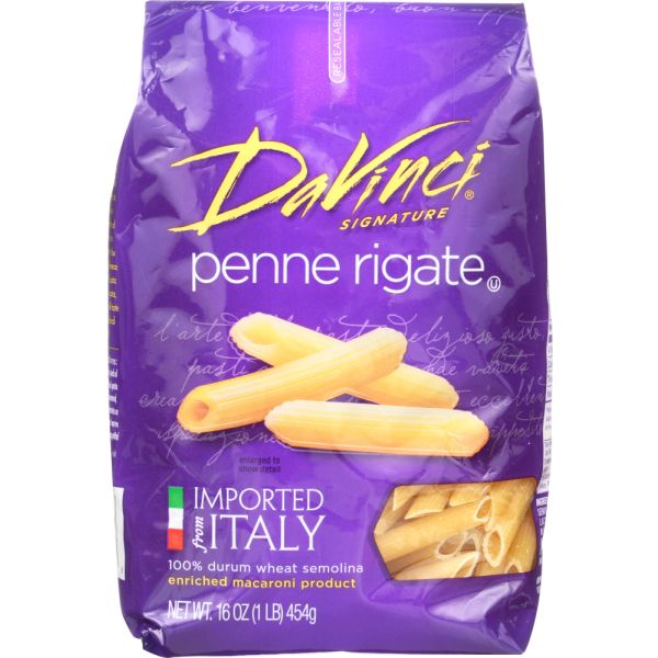 DAVINCI: Short Cuts Penne Rigate Pasta, 16 oz