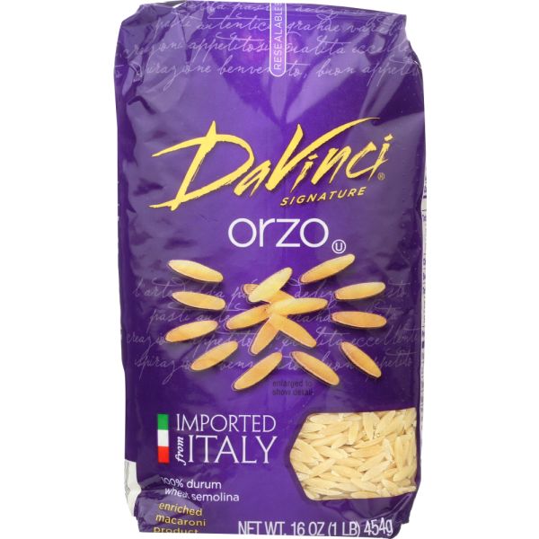 DAVINCI: Orzo Pasta, 16 Oz