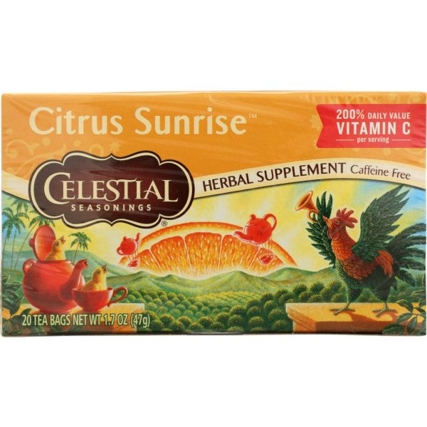 CELESTIAL SEASONINGS: Citrus Sunrise Herbal Tea, 20 bg