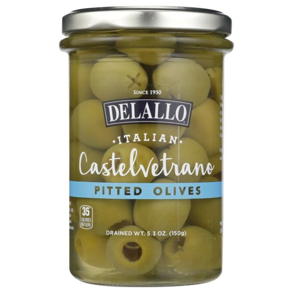 DELALLO: Olives Pitted Castelvetrano, 5.3 oz