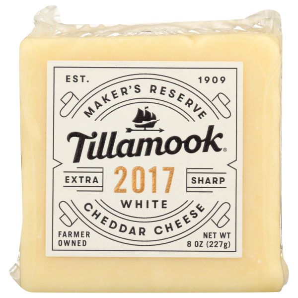 TILLAMOOK: Makers Reserve 2017 Extra Sharp White Cheddar, 8 oz