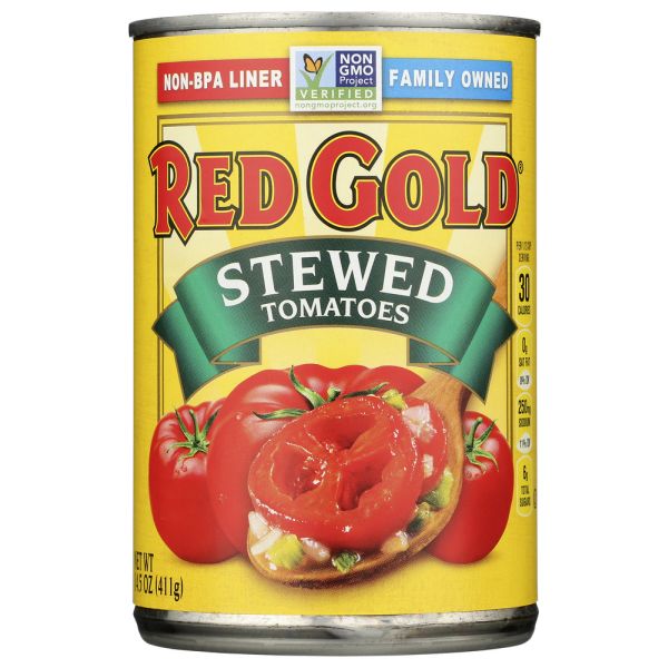 RED GOLD: Stewed Tomatoes, 14.5 oz