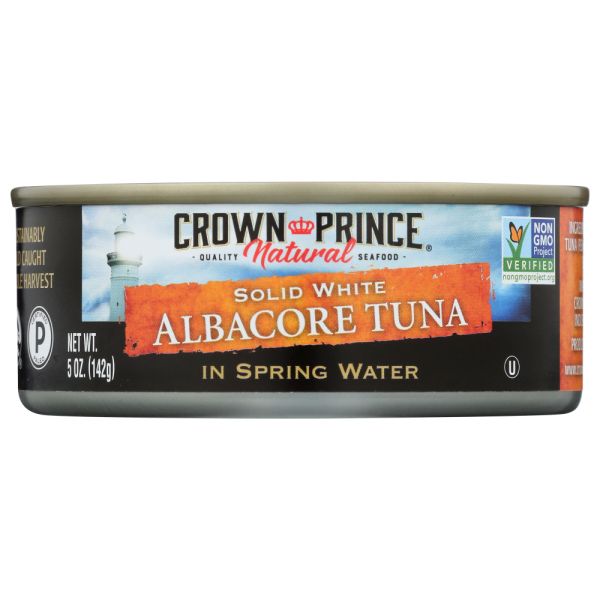 CROWN PRINCE: Solid White Albacore Tuna in Spring Water, 5 oz