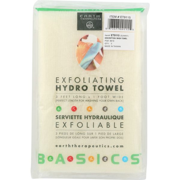 EARTH THERAPEUTICS: Hydro Exfoliating Towel, 1 pk