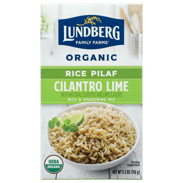 LUNDBERG: Rice White Cilntro Lme En, 5.5 oz