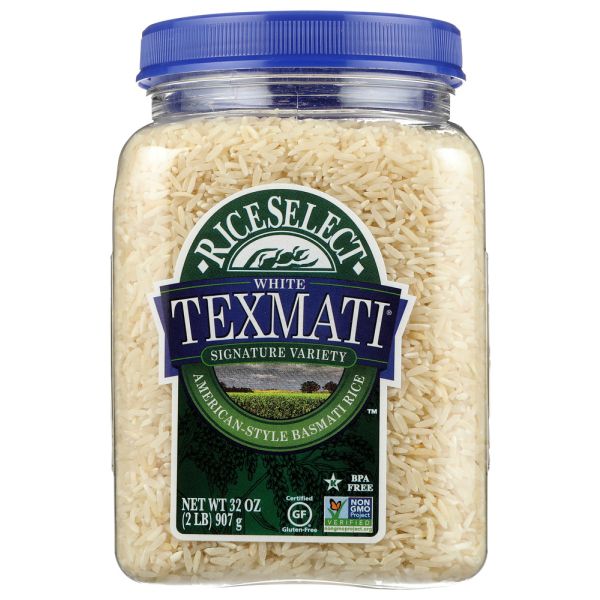 RICE SELECT: Texmati Long Grain American Basmati White Rice, 32 Oz