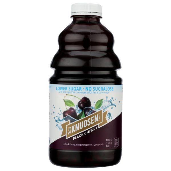 KNUDSEN: Black Cherry Low Sugar Juice, 48 fo