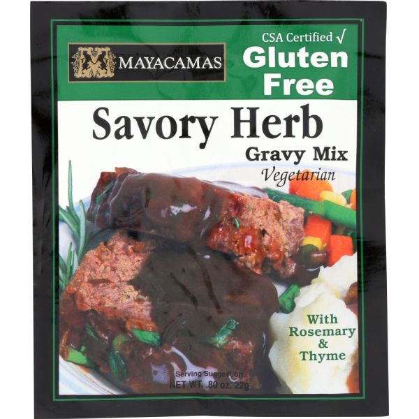 MAYACAMAS: Gravy Mix Vegetarian Savory Herb with Rosemary, 0.80 oz