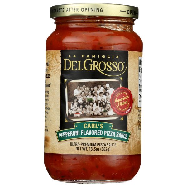 LA FAMIGLIA DELGROSSO: Carl Pepperoni Flavored Pizza Sauce, 13.5 oz