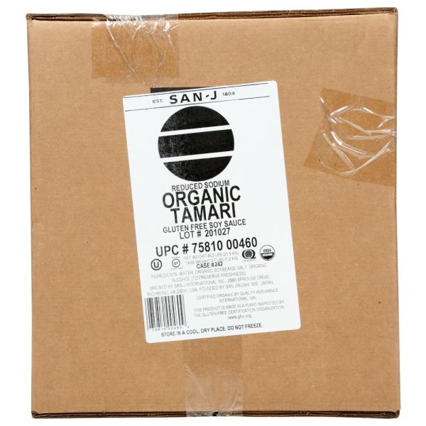 SAN J: Tamari Gluten-Free Soy Sauce Reduced Sodium, 5 ga