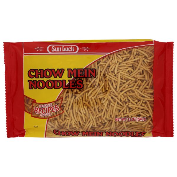 SUN LUCK: Chow Mein Noodle Foil Pack, 12 oz
