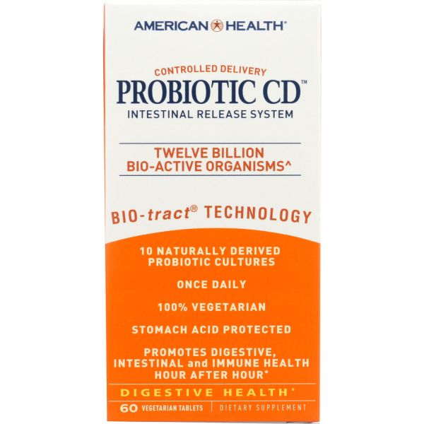 AMERICAN HEALTH: Probiotic CD Intestinal Release System, 60 Veggie Tabs