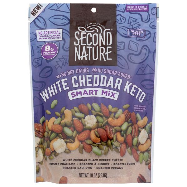 SECOND NATURE: White Cheddar Keto Smart Mix, 10 oz