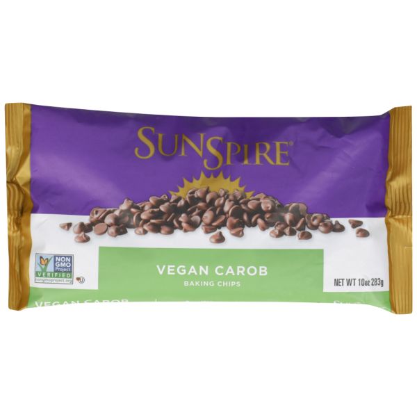 SUNSPIRE: Carob Chips All Natural, 10 oz