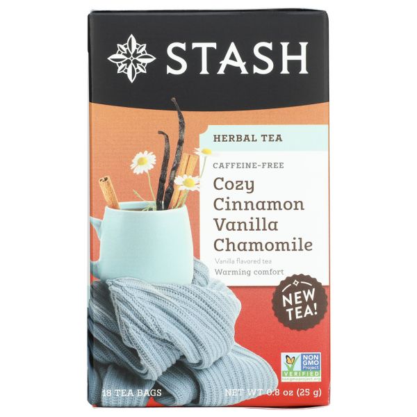 STASH TEA: Cozy Cinnamon Vanilla Chamomile Tea, 18 bg