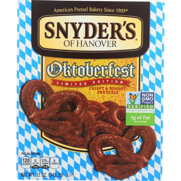 SNYDERS OF HANOVER: Pretzel Hard Oktbrfst Bvr, 12 oz