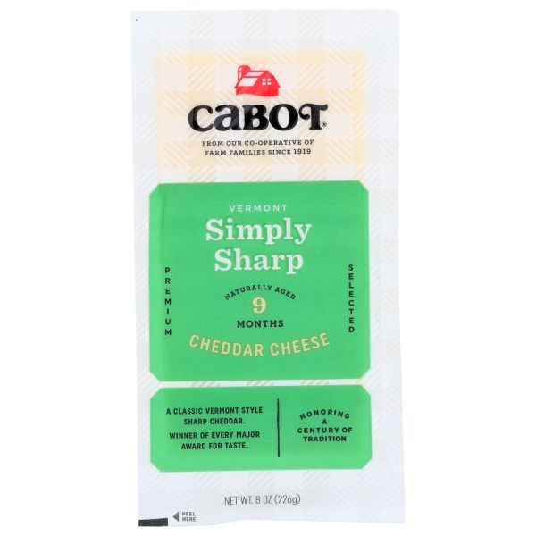 CABOT: Cheese Bar Chdr Wht, 8 oz