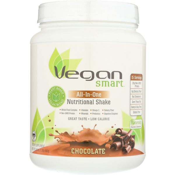 NATURADE: VeganSmart All-In-One Nutritional Shake Chocolate, 24.3 oz