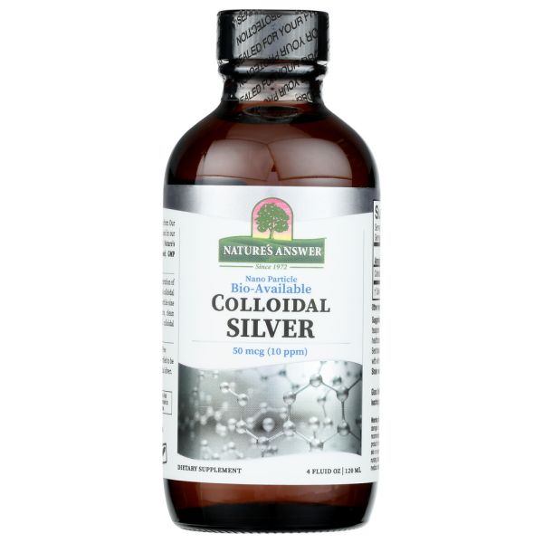 NATURES ANSWER: Colloidal Silver 50Mcg, 4 fo