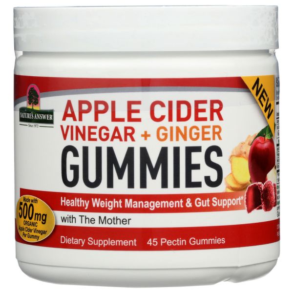 NATURE'S ANSWER: Apple Cider Vinegar Gummy, 45 pc