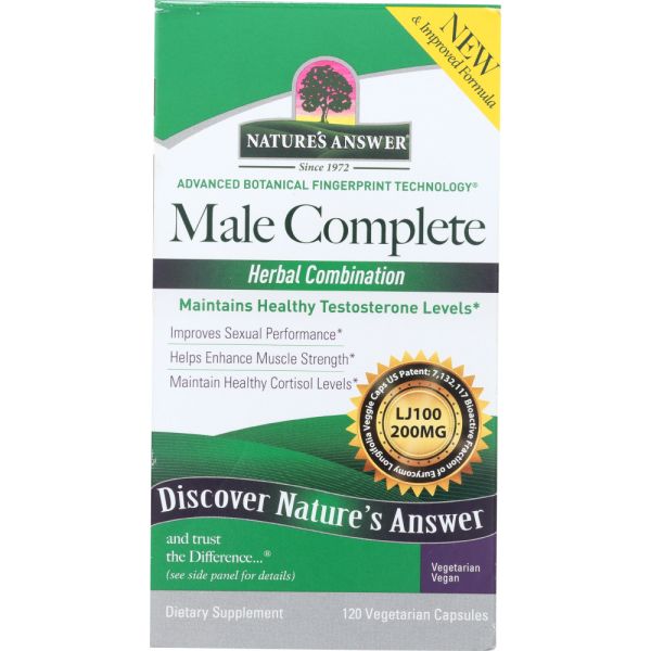 NATURES ANSWER: Male Complete, 120 Vegetarian Capsules