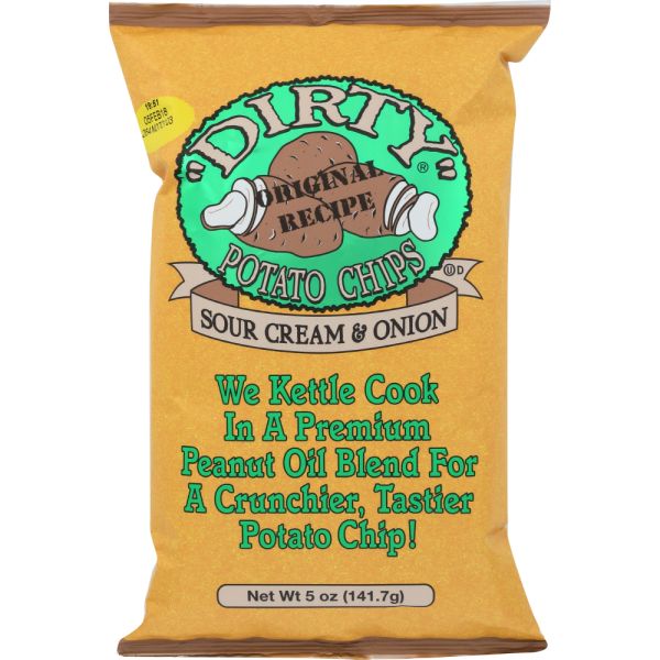 DIRTY POTATO CHIP: Chip Potato Sour Cream & Onion, 5 oz