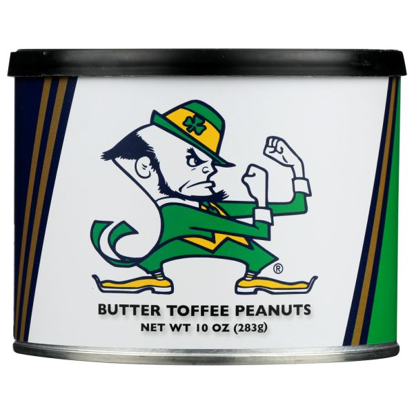 VIRGINIA PEANUT: University of Notre Dame Butter Toffee Peanuts, 10 oz