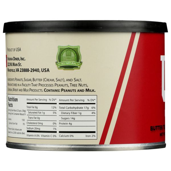 VIRGINIA PEANUT: Indiana University Butter Toffee Peanuts, 10 oz