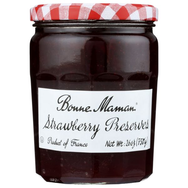 BONNE MAMAN: Preserves Strawberry, 26 OZ