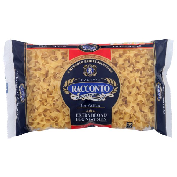 RACCONTO: Extra Broad Egg Noodle, 12 oz