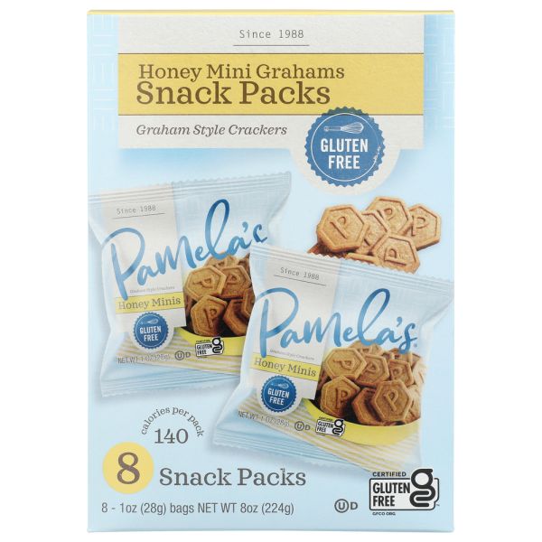 PAMELAS: Honey Mini Grahams, 8 oz