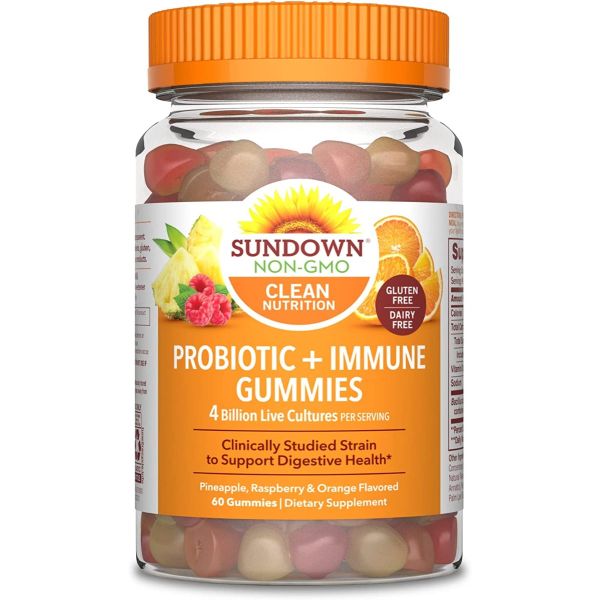 SUNDOWN NATURALS: Probiotic Gummy, 60 pc