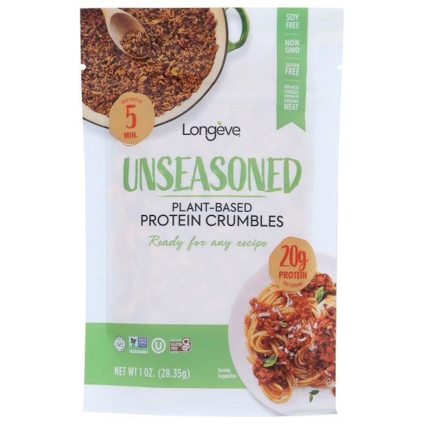 LONGEVE BRANDS: Protein Crumble Unseasond, 1 oz