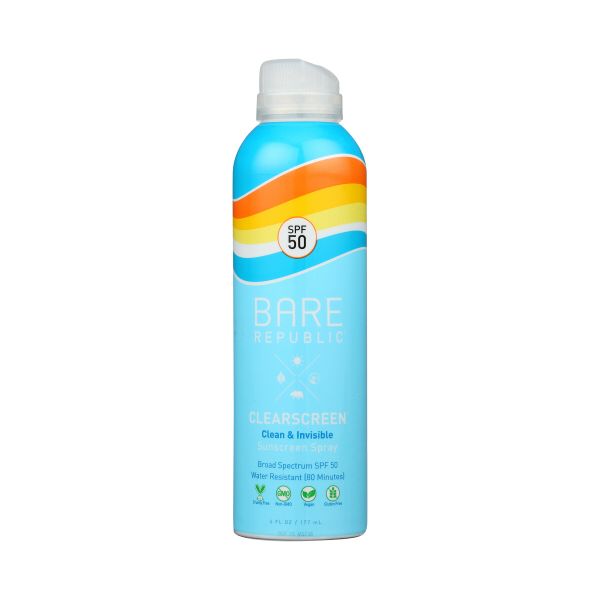 BARE REPUBLIC: Sunscreen Spray Spf 50, 6 OZ