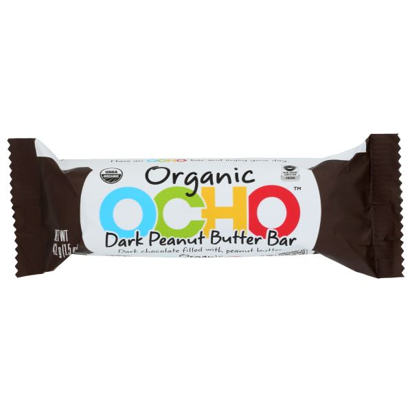 OCHO CANDY: Bar Candy Dk Choc Pnut Bt, 1.5 OZ