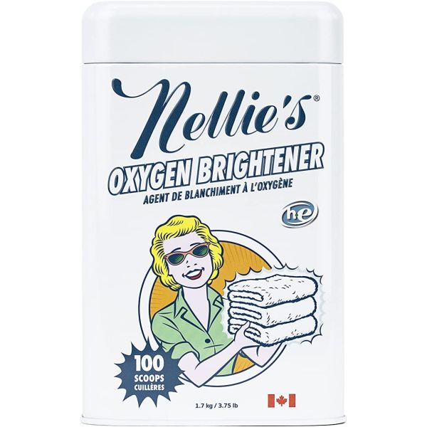 NELLIES ALL NATURAL: Brightener Oxygn 100 Load, 3.75 LB