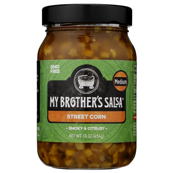 MY BROTHERS SALSA: Street Corn Medium Salsa, 16 oz