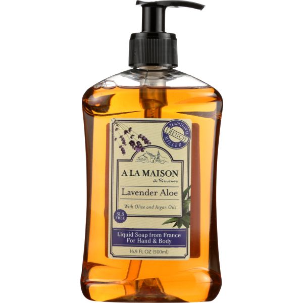 A LA MAISON DE PROVENCE: Liquid Soap Lavender Aloe, 16.9