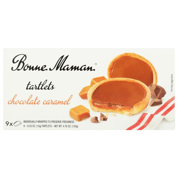 BONNE MAMAN: Chocolate Caramel Tartlets, 4.76 oz