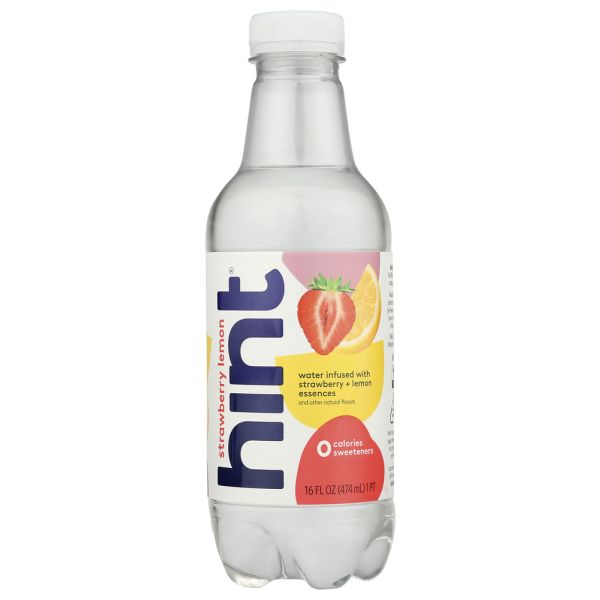 HINT: Hint Water Strawberry Lemon, 16 FO