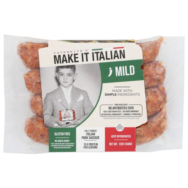 MAKE IT ITALIAN: Mild Italian Pork Sausage, 12 oz