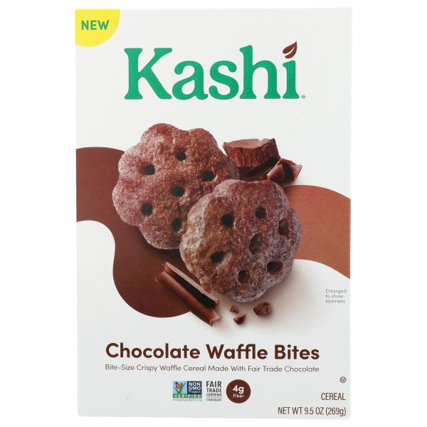 KASHI: Cereal Choc Waffle Crisp, 9.5 OZ