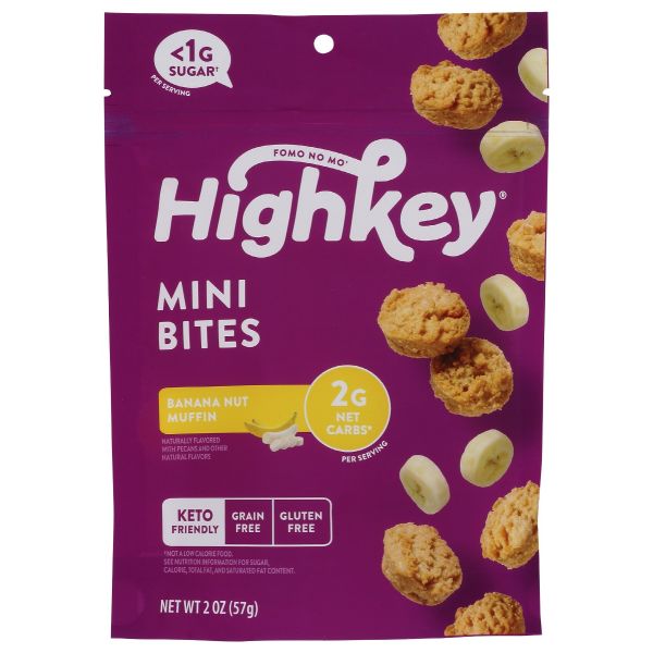 HIGH KEY SNACKS: Cookies Banana Nut Keto, 2 oz