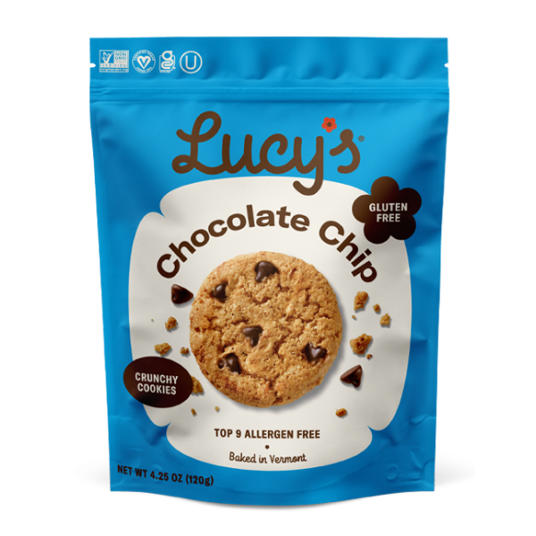 LUCY'S: Cookies Choco Chip, 4.25 oz